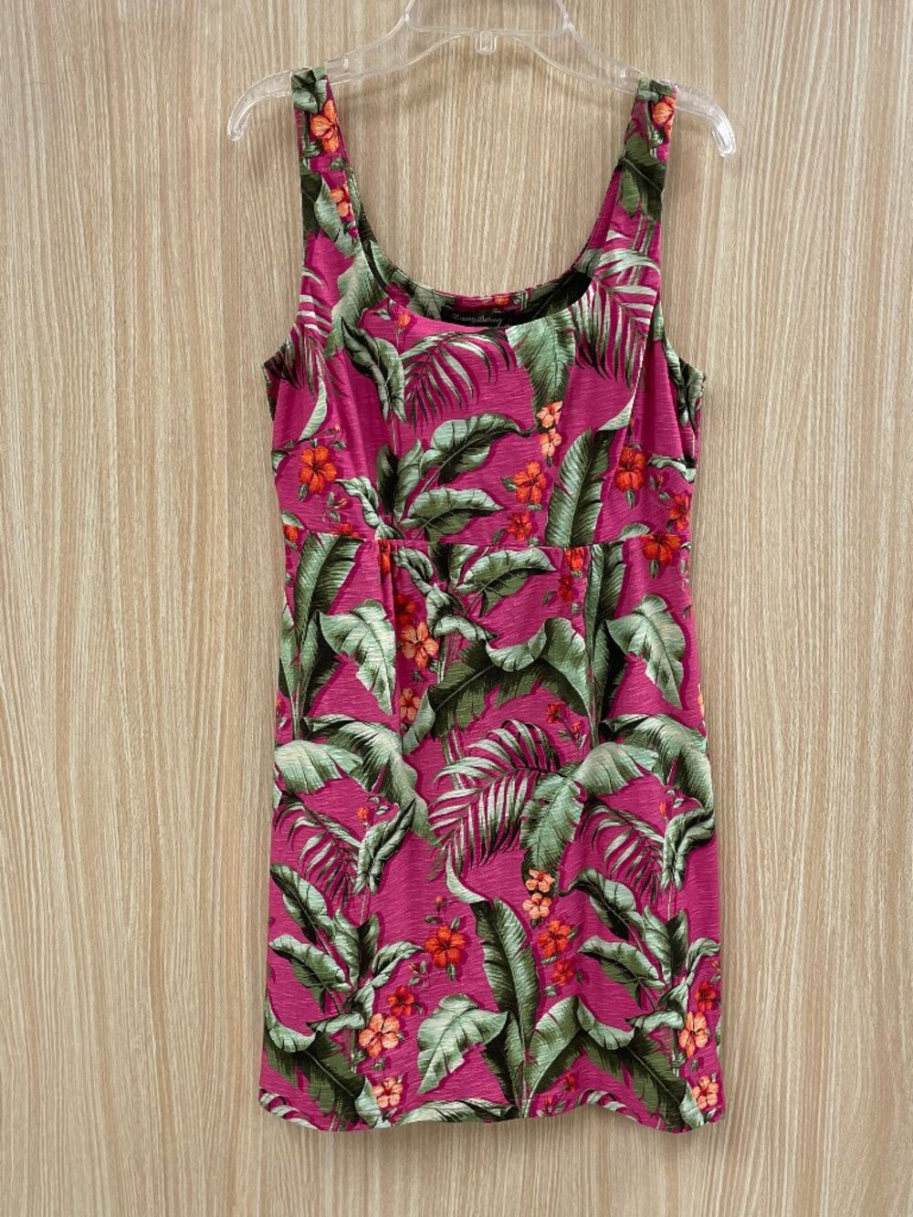 Tommy Bahama Purple Tropical Print Dress Size Small